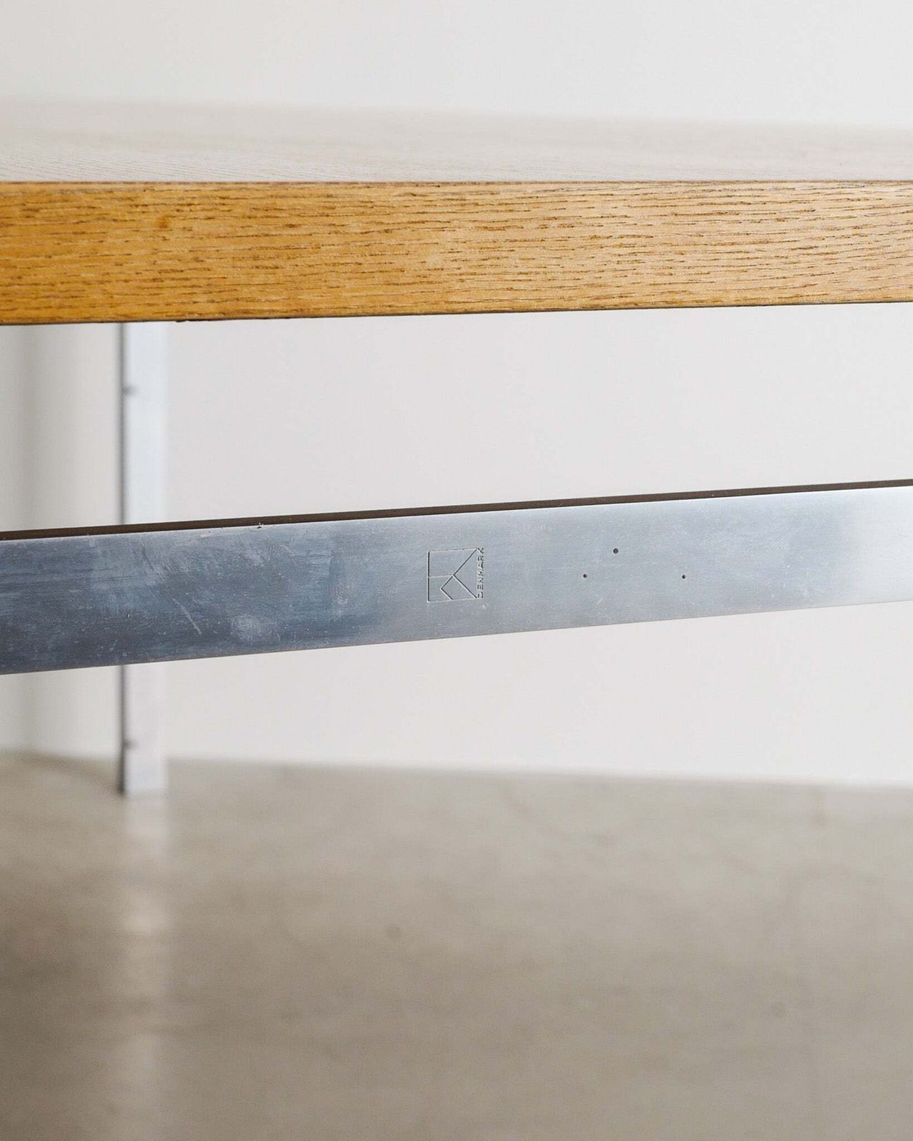 Poul Kjaerholm "Pk51" Working Desktable In Ash Wood & Steel By E. Kold, 1960s photo buy