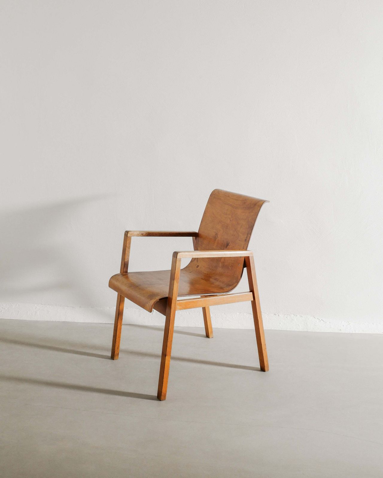 Early Finnish Mid Century Wooden "No 51 / Hallway" Armchair By Alvar Aalto, 1930s