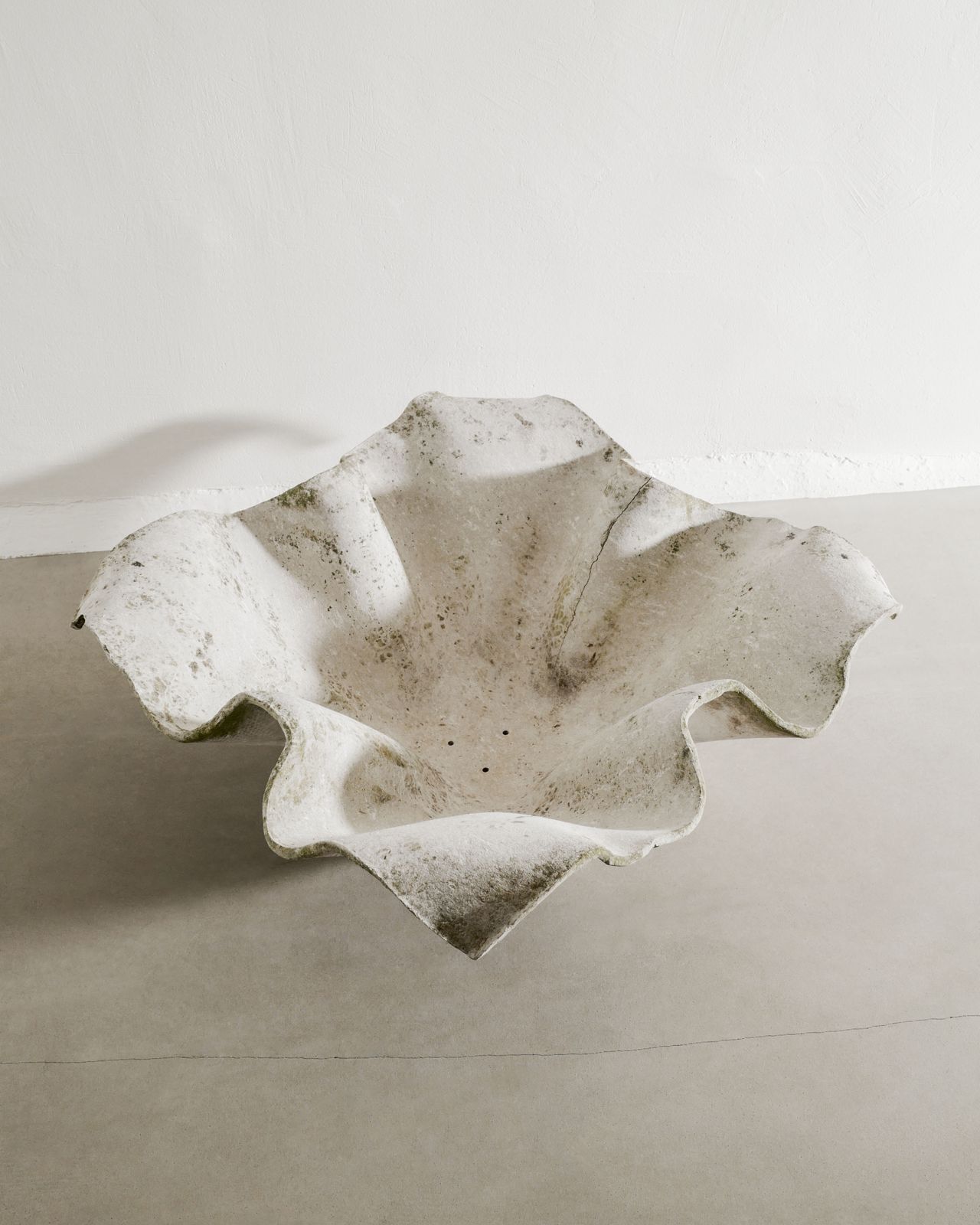 Large Swiss Mid Century Handkerchief Concrete Planter By Willy Guhl For Eternite Ag, 1950s photo Home Decor