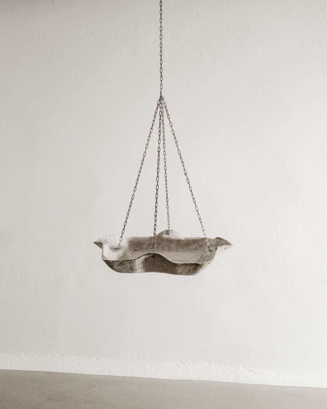 Mid Century Hanging Concrete Garden Planter By Willy Guhl For Eternite Ag 1950s