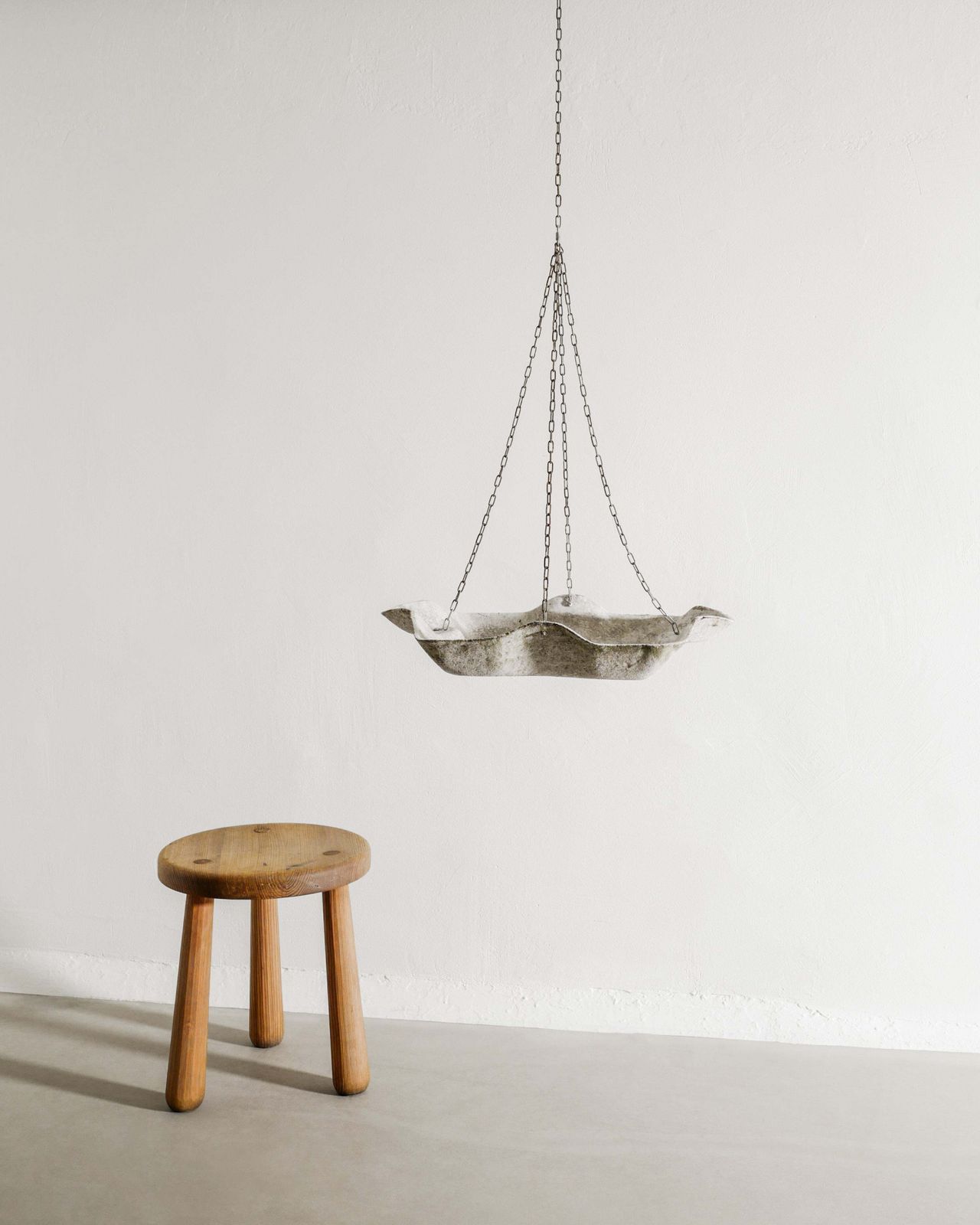 Mid Century Hanging Concrete Garden Planter By Willy Guhl For Eternite Ag 1950s photo 2000.0