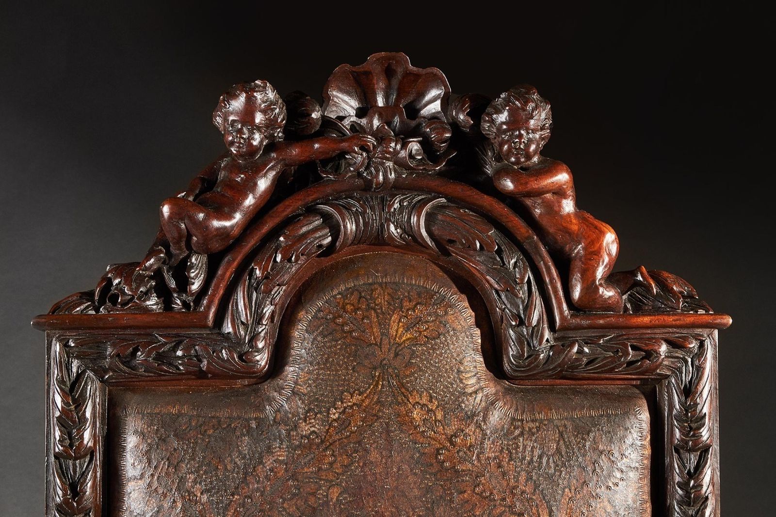 An Exhibition Quality Italian 19th Century Carved Walnut Armchair After Andrea Brustolon photo vinterior