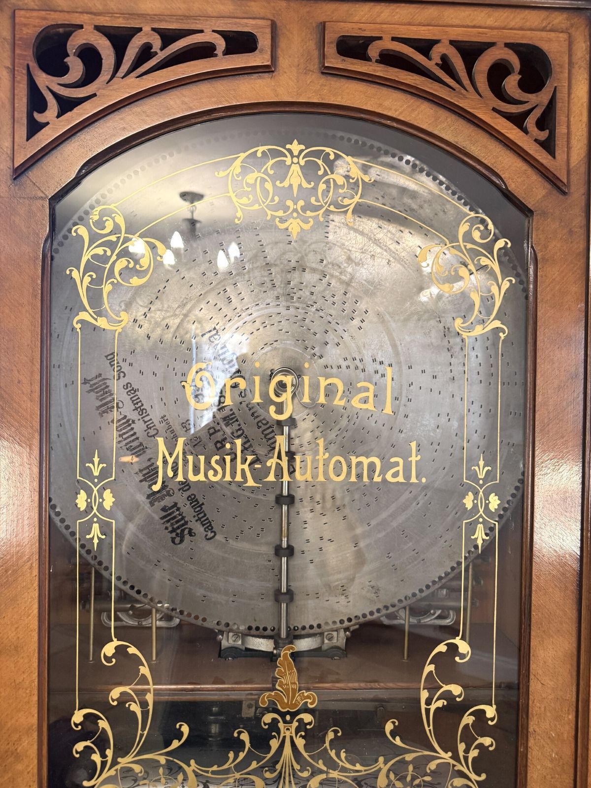 photo vinterior Magnificent Large Antique 19th Century Original Musik Automat Symphomian Produced By Lochmanns