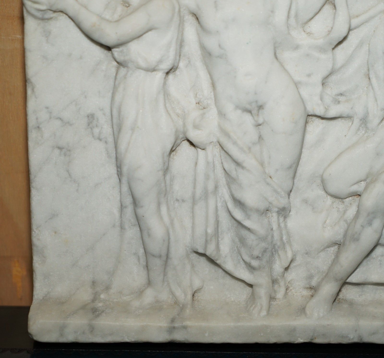 Stunning Antique Marble After Alcibiades With The Courtesans Roman Influence photo Art