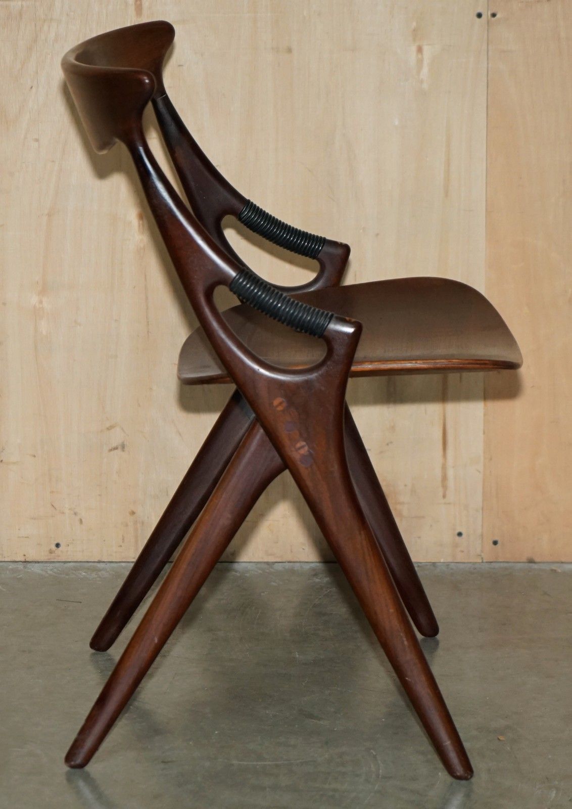 photo buy Six 1959 Fully Stamped Arne Hovmand Olsen For Mogens Kold Model 71 Dining Chairs