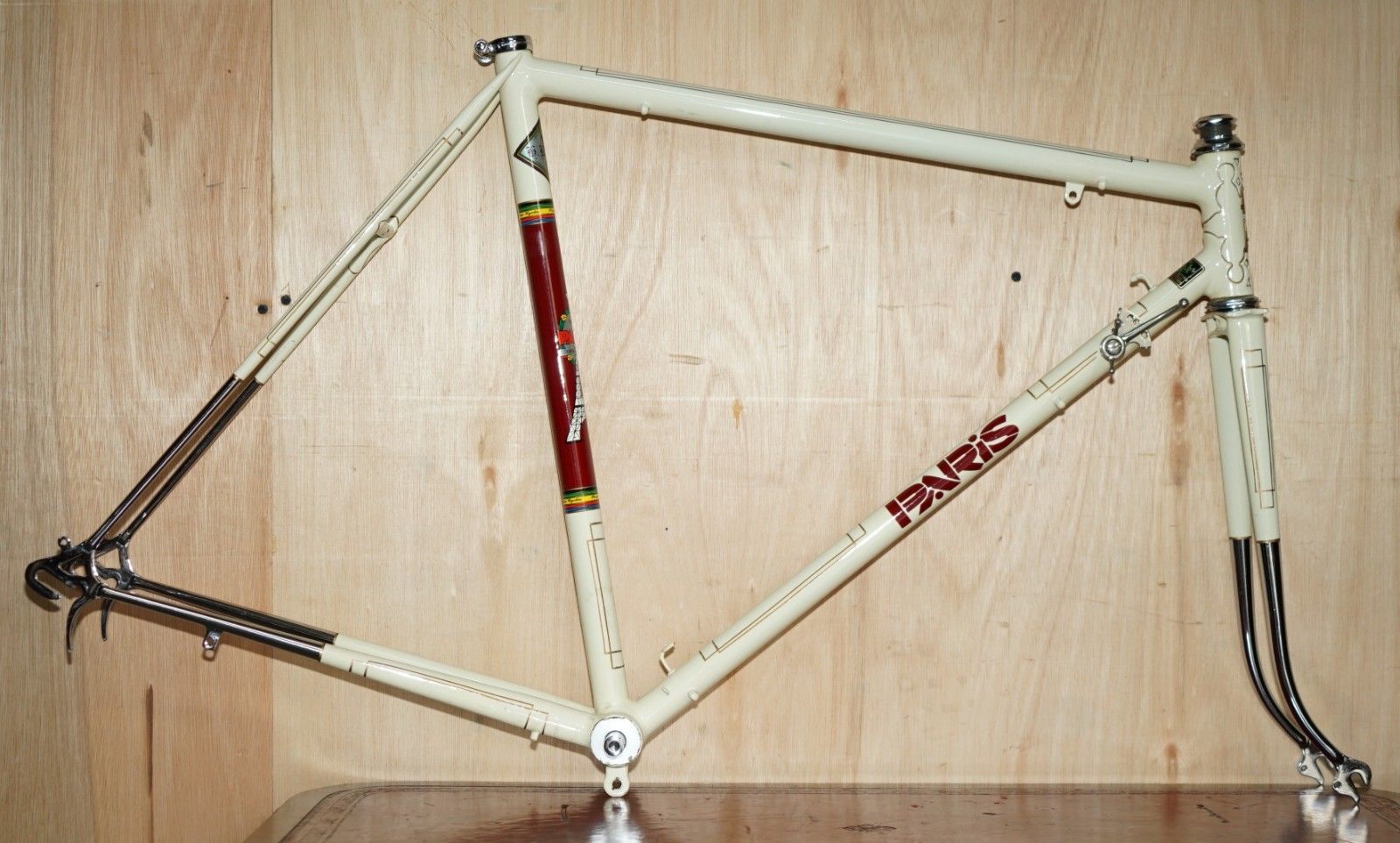 1940's Harry Rensch Paris Tour De France Road Bike Frameset Reynolds 531 Steel photo furniture