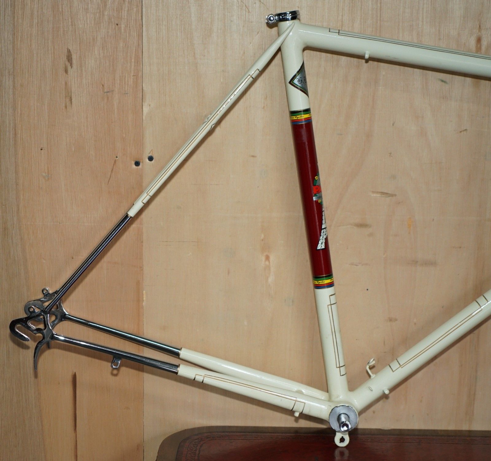 photo for sale 1940's Harry Rensch Paris Tour De France Road Bike Frameset Reynolds 531 Steel