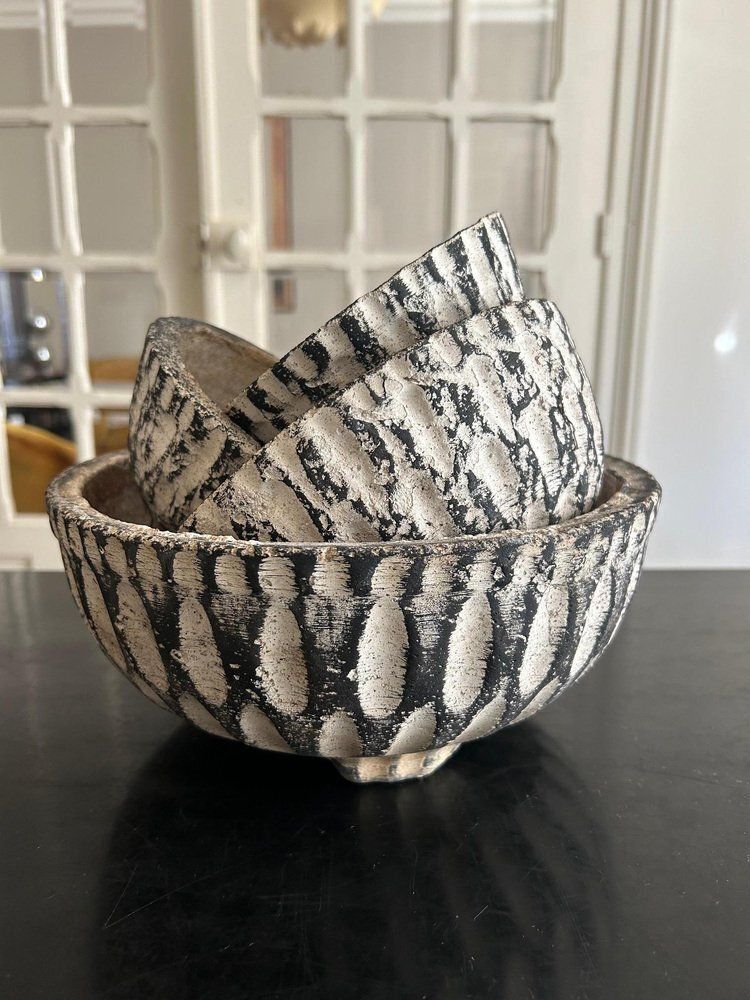 Concrete Planters, 1950s, Set Of 4