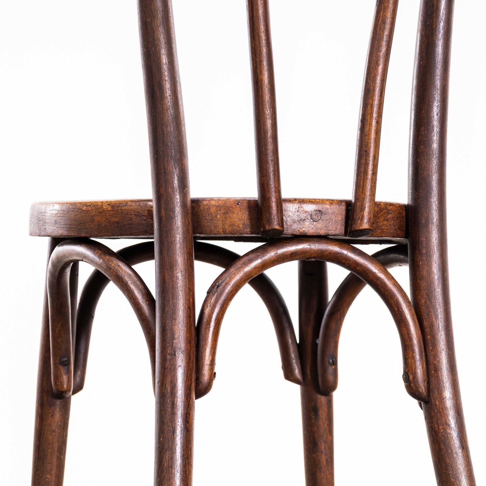 1950’s French Mid Tan Hooped Back Classic Dining Chairs – Set Of Six photo Furniture
