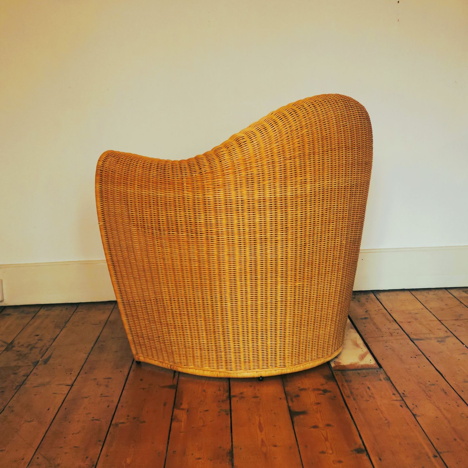 'King Tubby' Wicker Chair By Miki Astori For Driade photo for sale