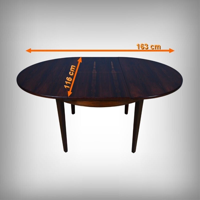 photo vintage Scandinavian Dining Table, Seats 6 To 8 – 1960