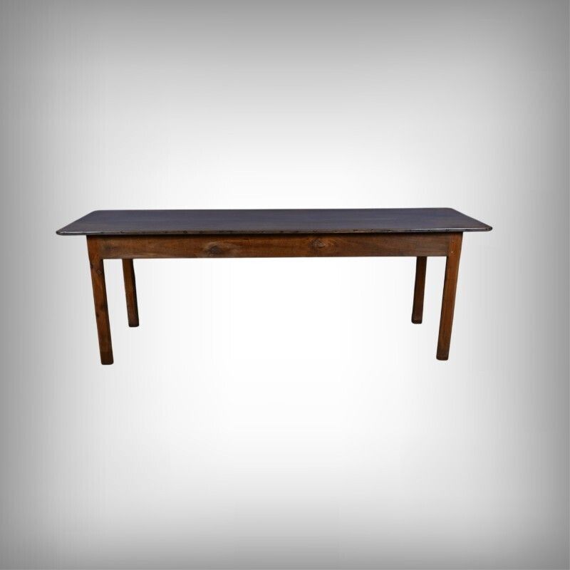 Chestnut Farmhouse Table, Seats 8 To 10 – Late 19th Century photo furniture