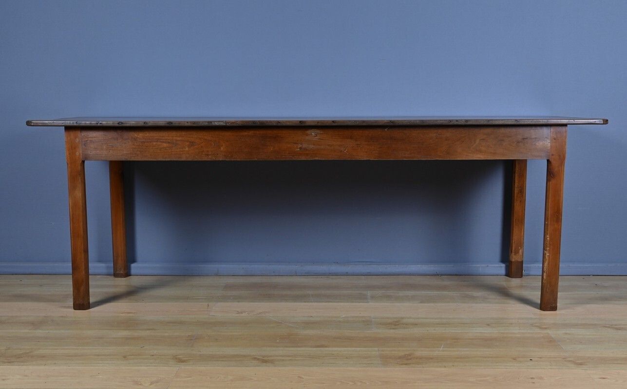 photo for sale Chestnut Farmhouse Table, Seats 8 To 10 – Late 19th Century