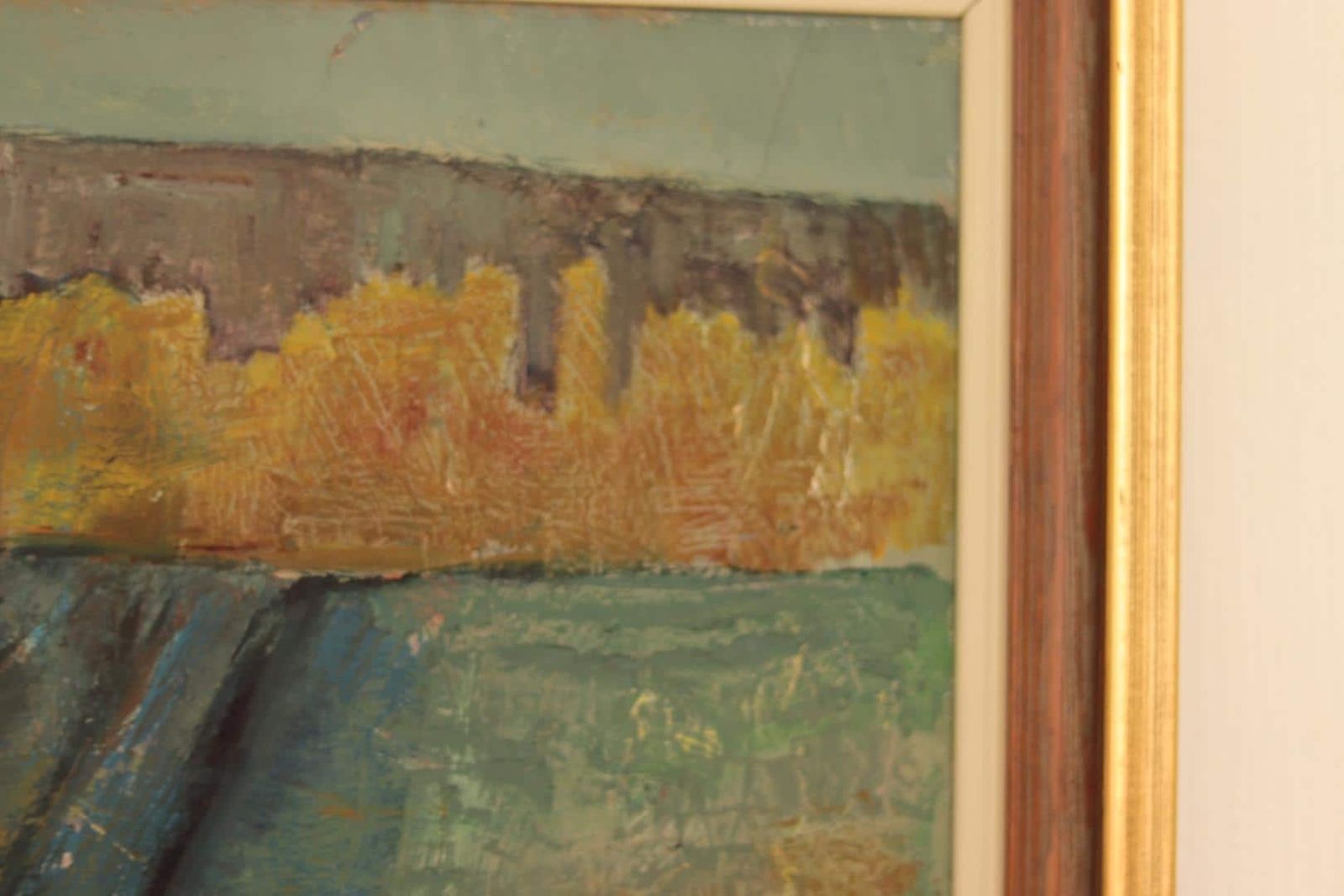 Original Swedish Oil On Canvas – “Field At Dusk” By Bruno Forssberg, Billingsfors Dalsland – Vintage & Framed – 49 × 36 Cm (19.3" × 14.2") photo 375.0