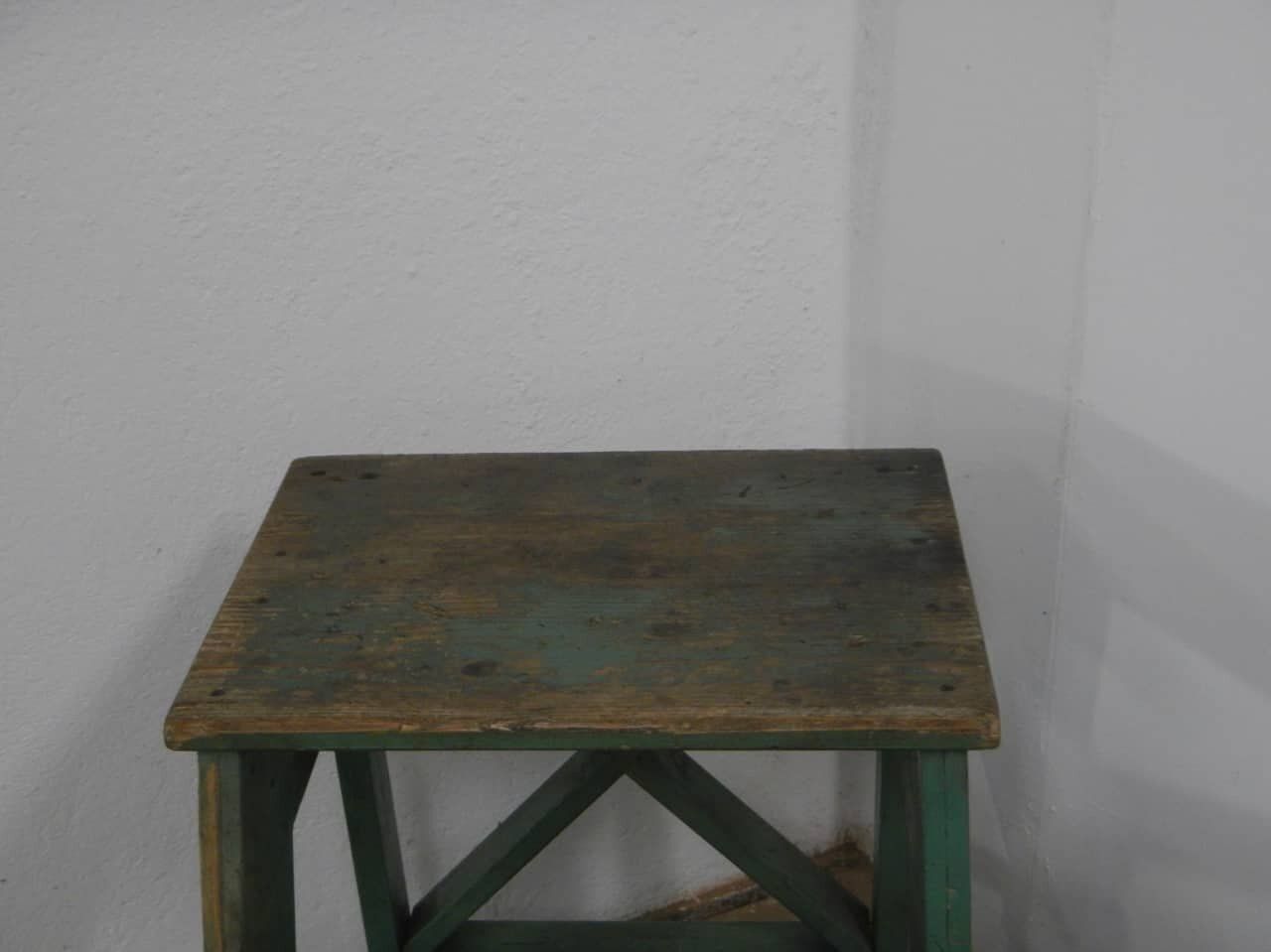 Vintage Stool Ladder In Fir Wood, 1960s photo vinterior