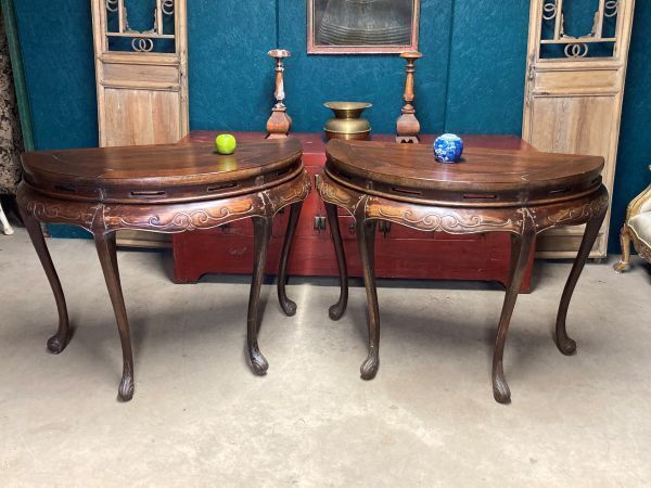 A Fine Pair Of Antique Chinese Consoles