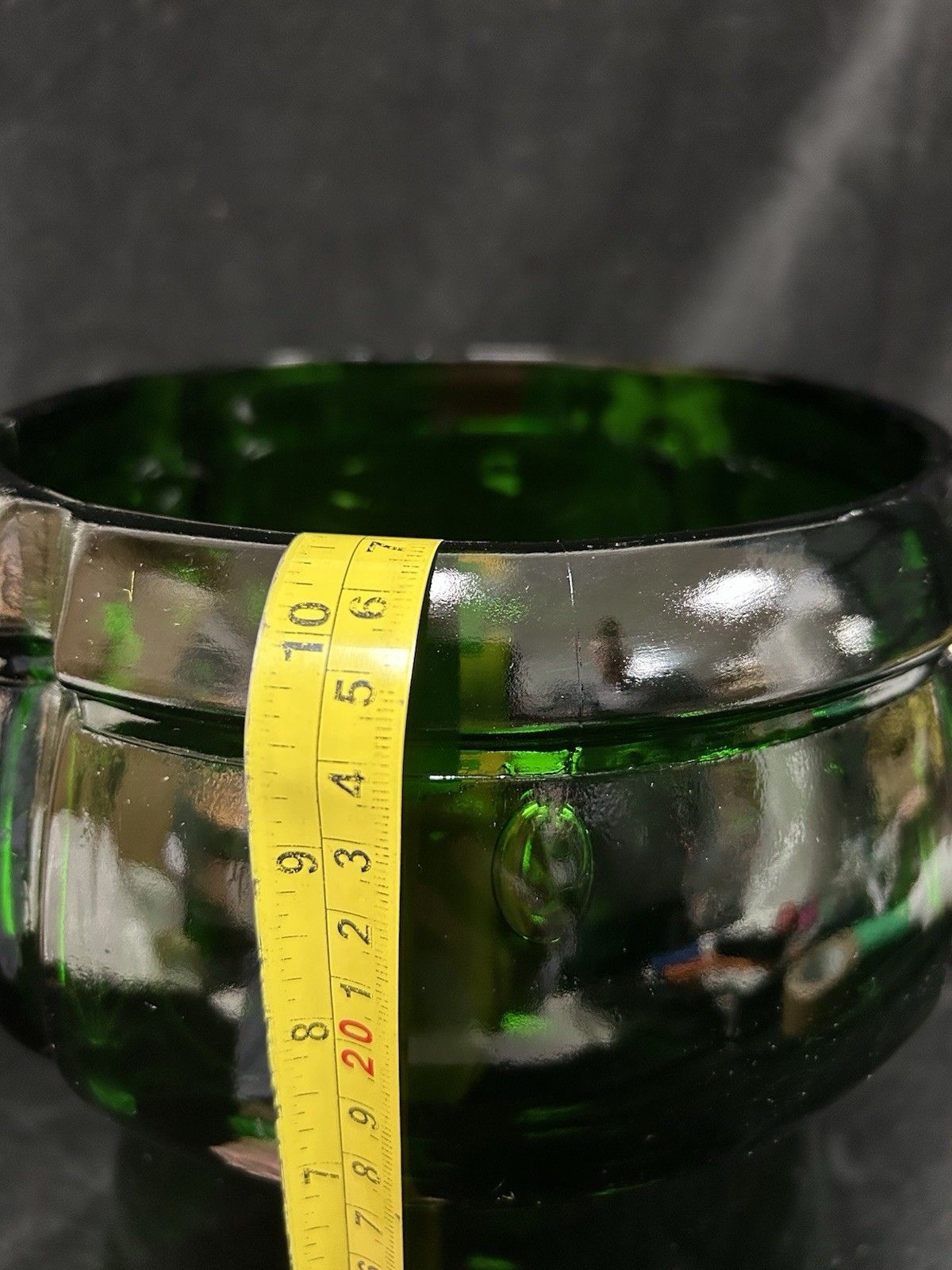 photo vintage Vintage Decorative Champagne Ice Bucket Italian Glass Wine Cooler C1950