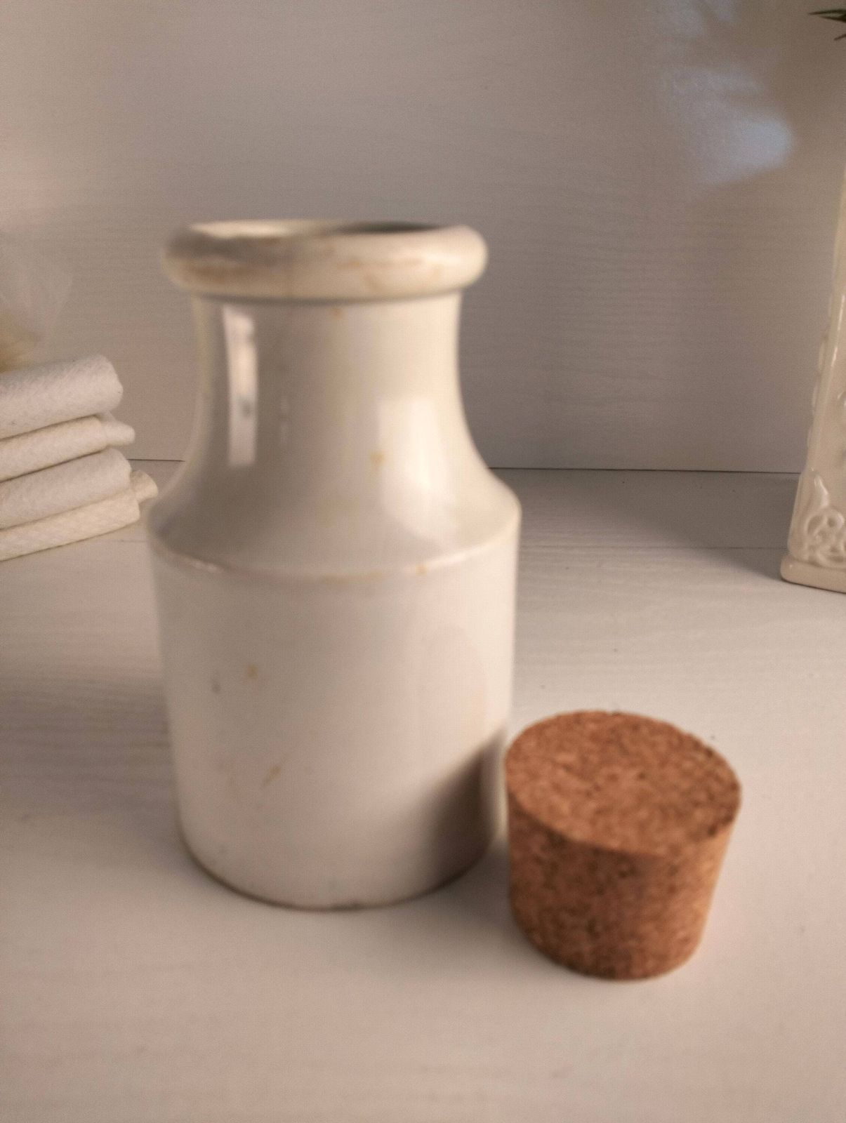 French Antique Dijon Mustard Jar, Vintage Grey Advertising Pot photo vintage