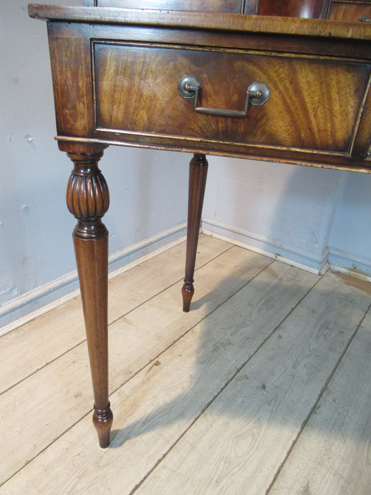 A Mahogany Carlton House Desk, 1980s photo vintage