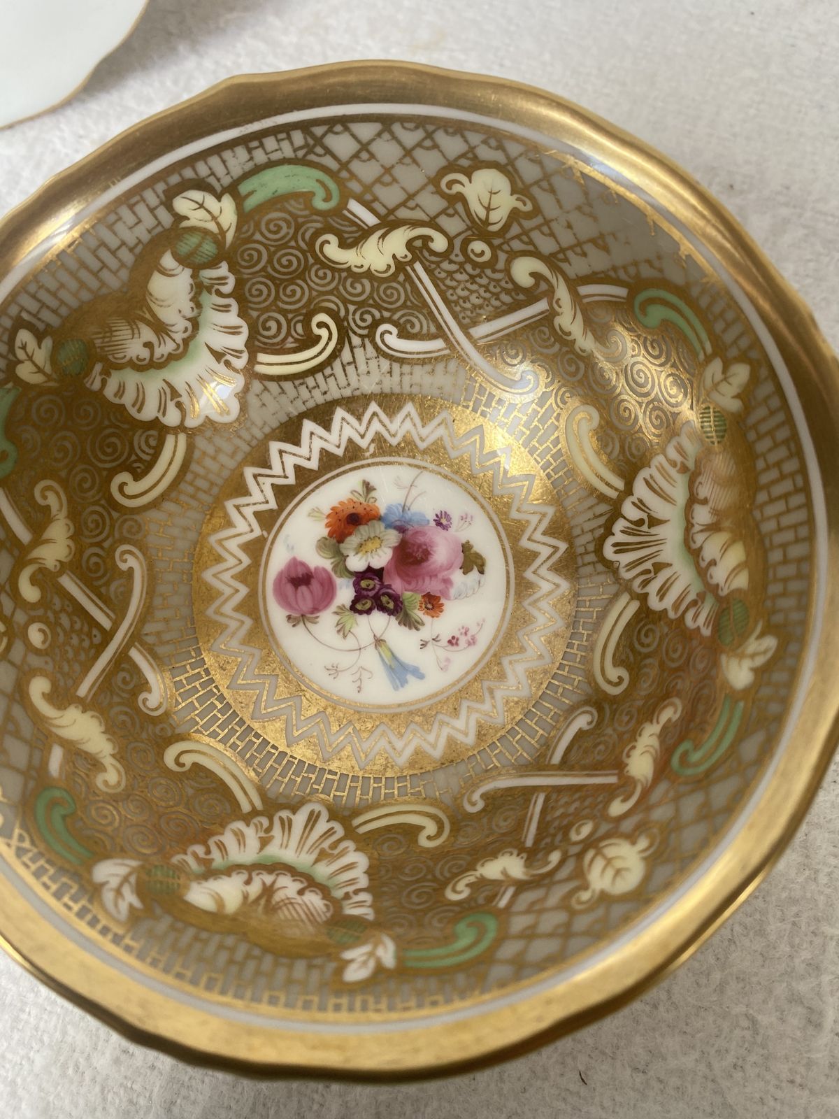 Victorian Trio Of Fantastically Gilded China photo Home Decor