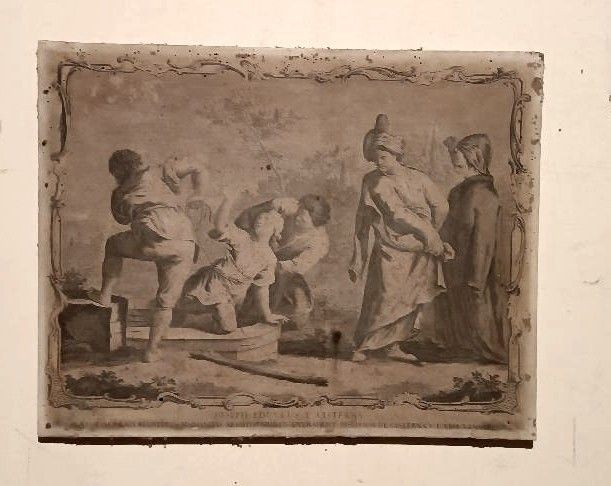 Antique Engraving Giovanni Volpato 'Joseph Educus And Cistern', 1768