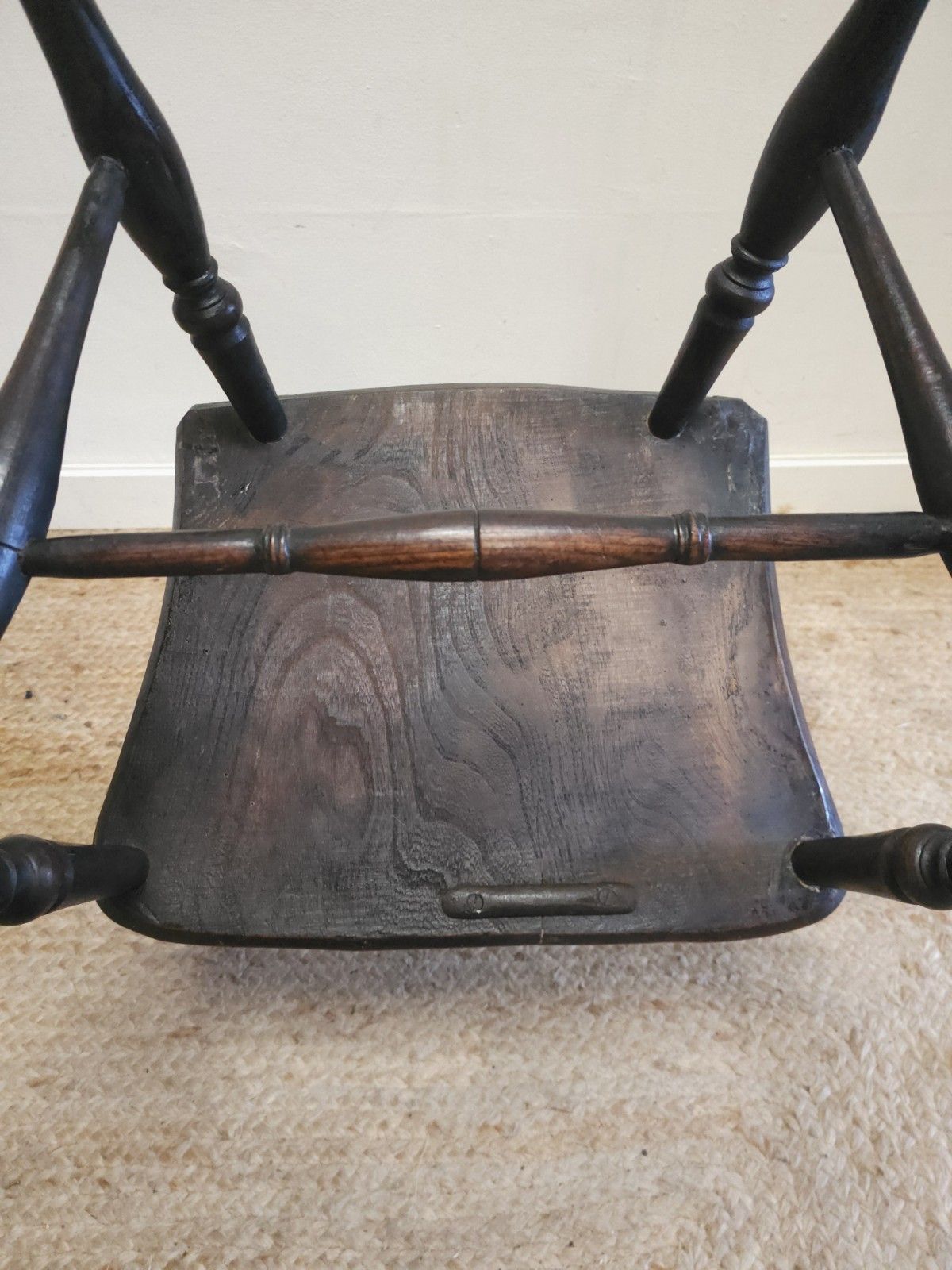 Victorian Chair Oxford Barback Carver Armchair Beech & Elm Rustic Delivery photo vinterior