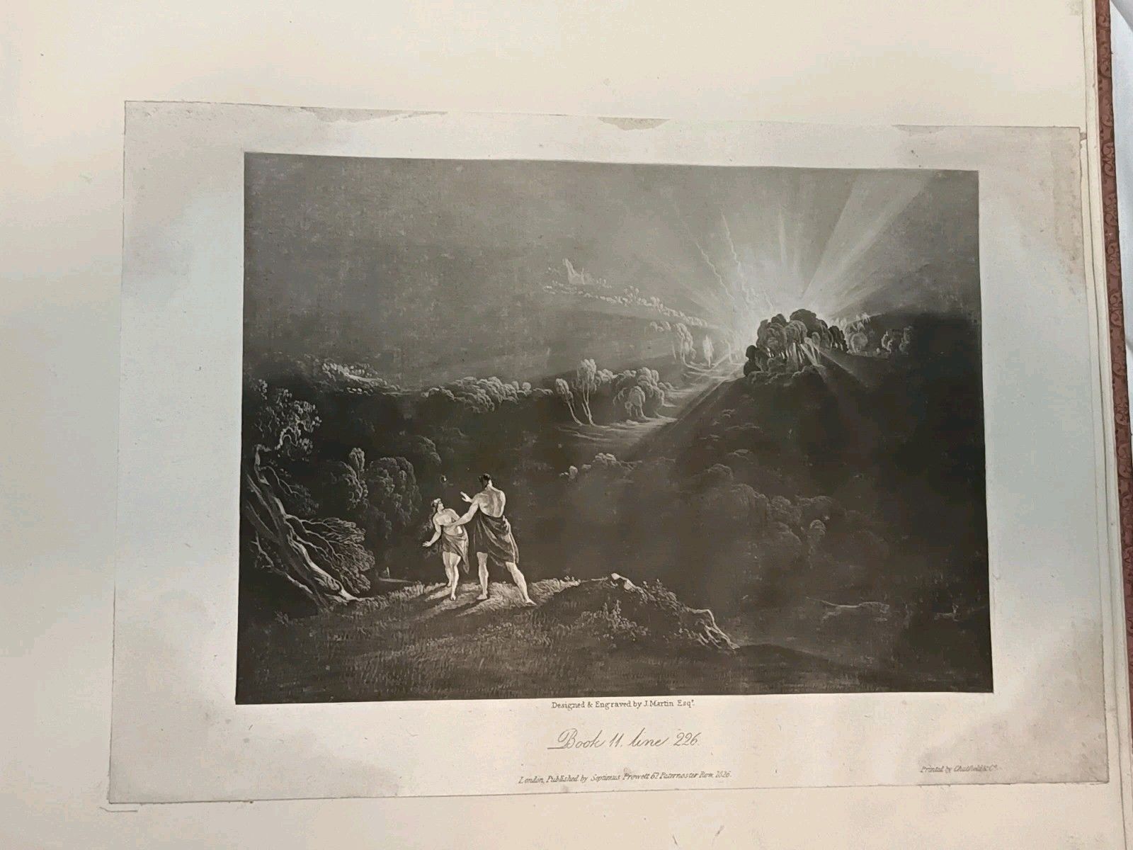 photo buy Antique 1825–26 John Martin Paradise Lost Engravings – Complete Set Of 24