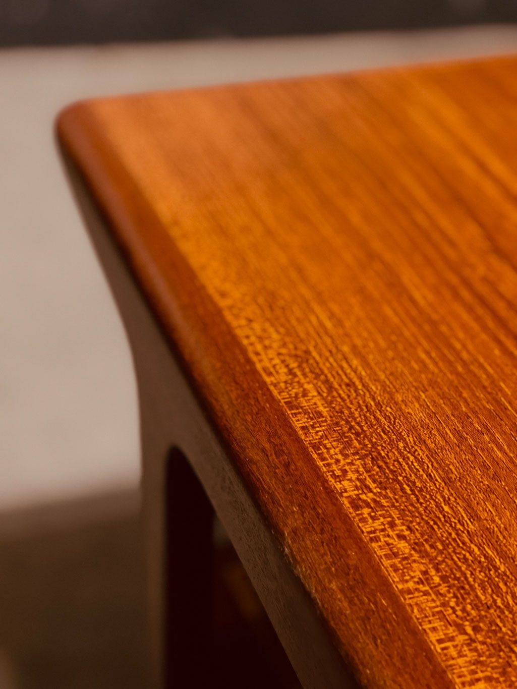 Teak Coffee Table By A Younger With A Rattan Rack photo vinterior