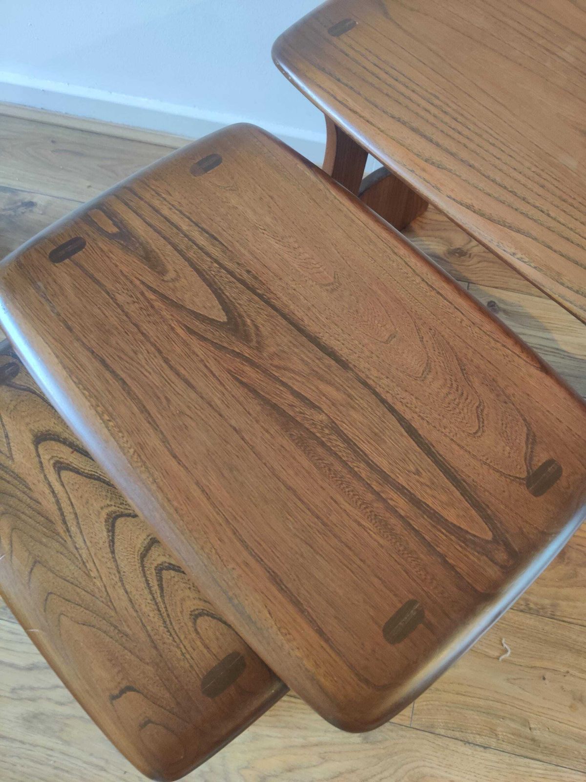 Vintage Ercol Chantry Nest 498 Golden Dawn, Excellent Condition Mid Century Modern. photo 250.0