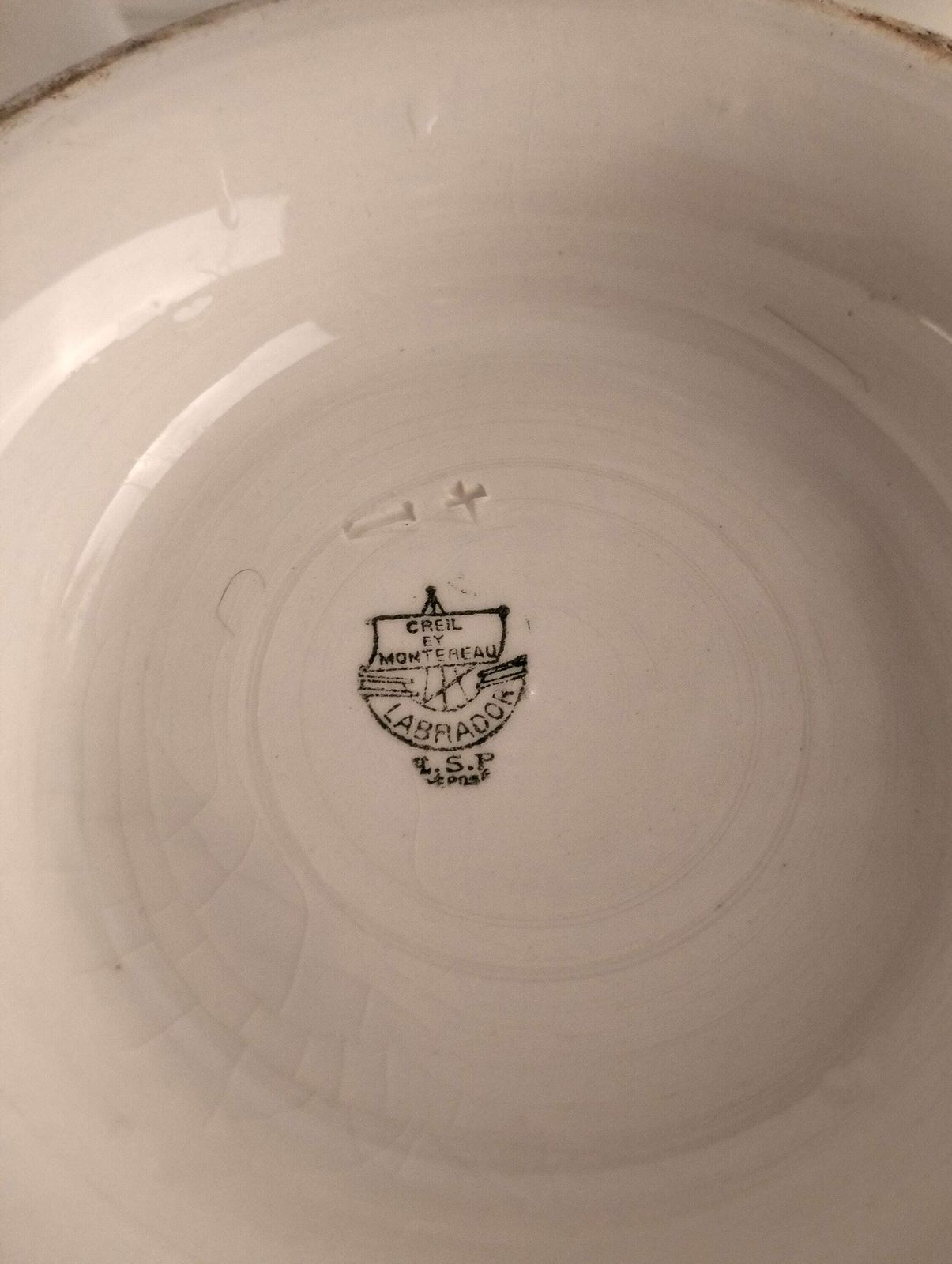 French Vintage Lion Head Tureen, White Earthenware Soup Bowl, Jardinière photo vintage