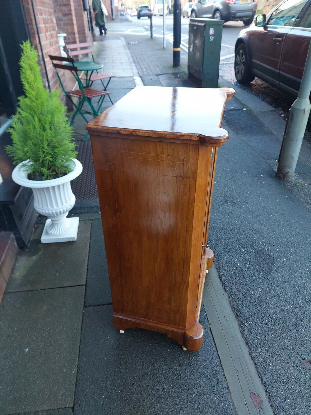 Victorian Black Walnut Music Cabinet photo for sale