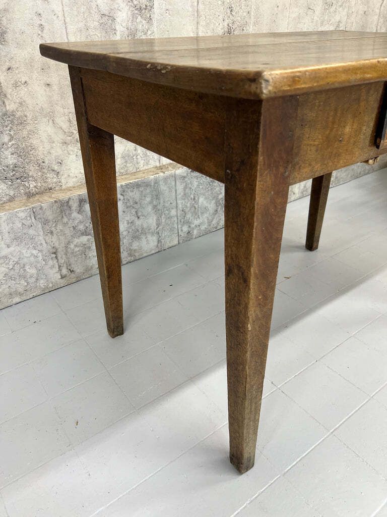 Silvered Wooden 94cm Wide Taper Leg Table Desk photo for sale