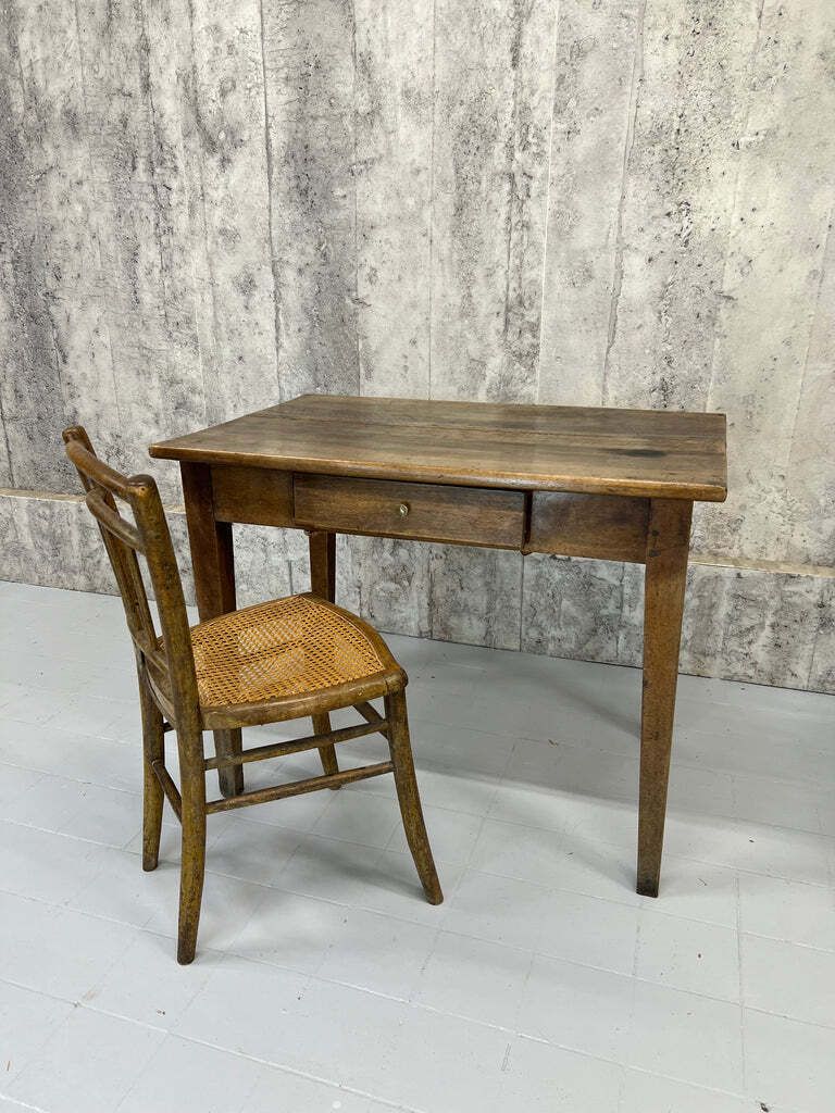 Silvered Wooden 94cm Wide Taper Leg Table Desk photo buy