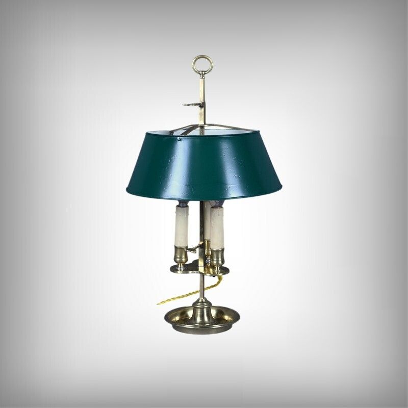Brass Bouillotte Lamp, Empire Style – Late 19th Century