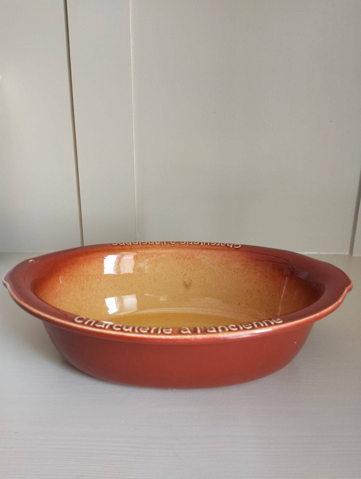 Vintage French Terrine Dish, Bretagne Céramique, Charcuterie A L'ancienne photo furniture