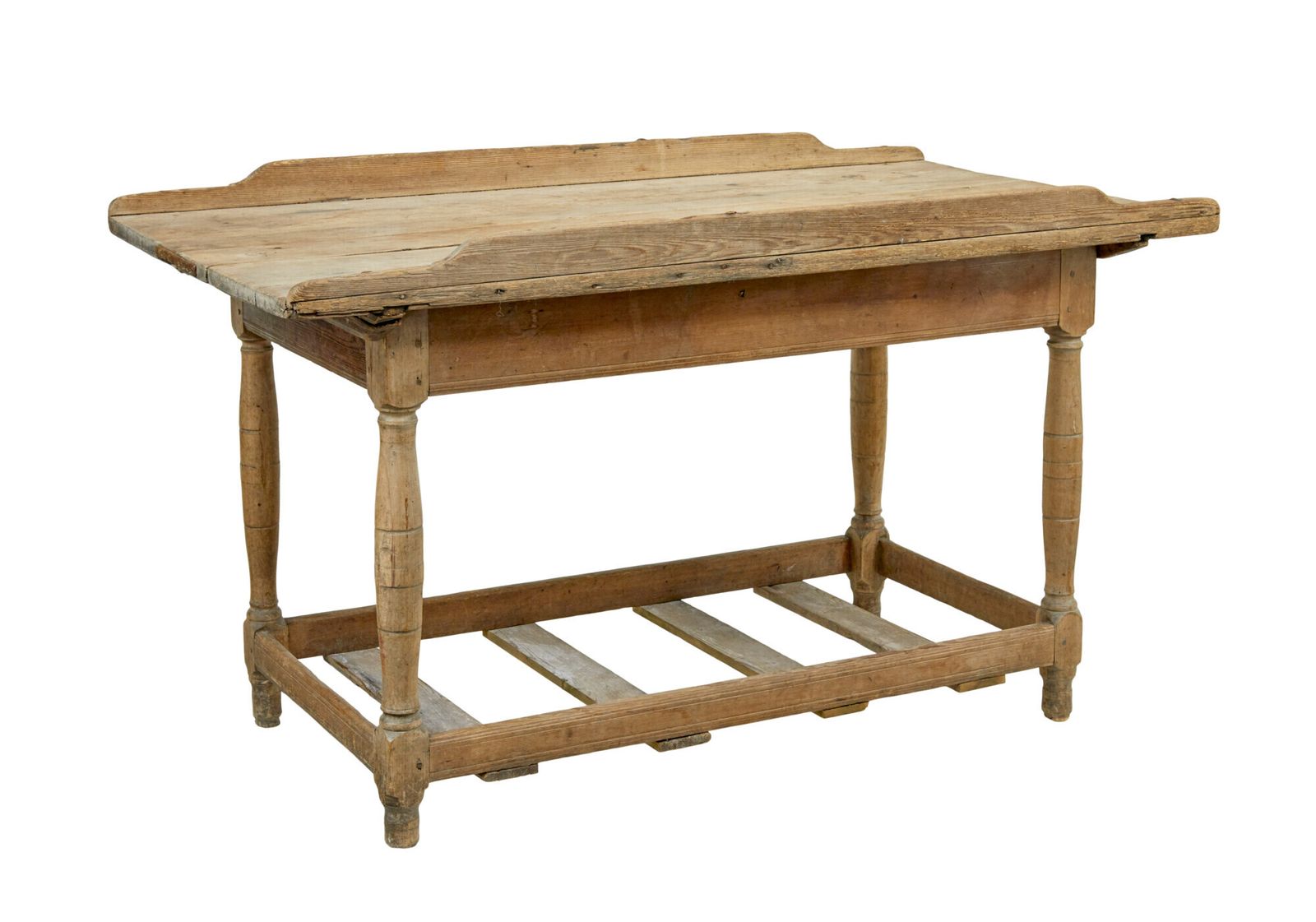 19th Century Swedish Pine Bakers Table photo furniture