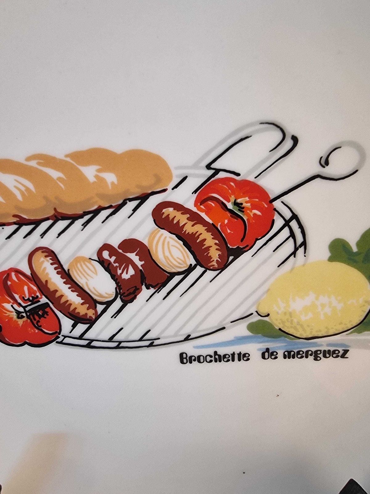 Vintage French Bruschetta Plates   Ateliers De La Cigogne, Set Of 6 photo vinterior