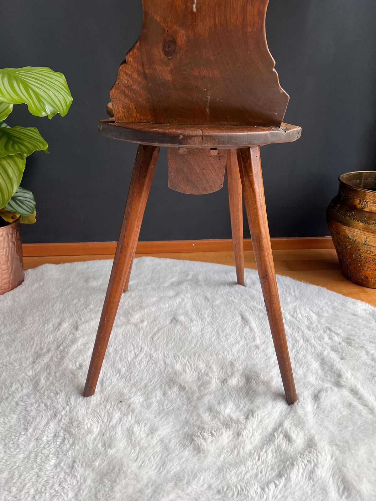 Antique Swiss Folk Art Chair: Wabi Sabi Furniture photo vinterior