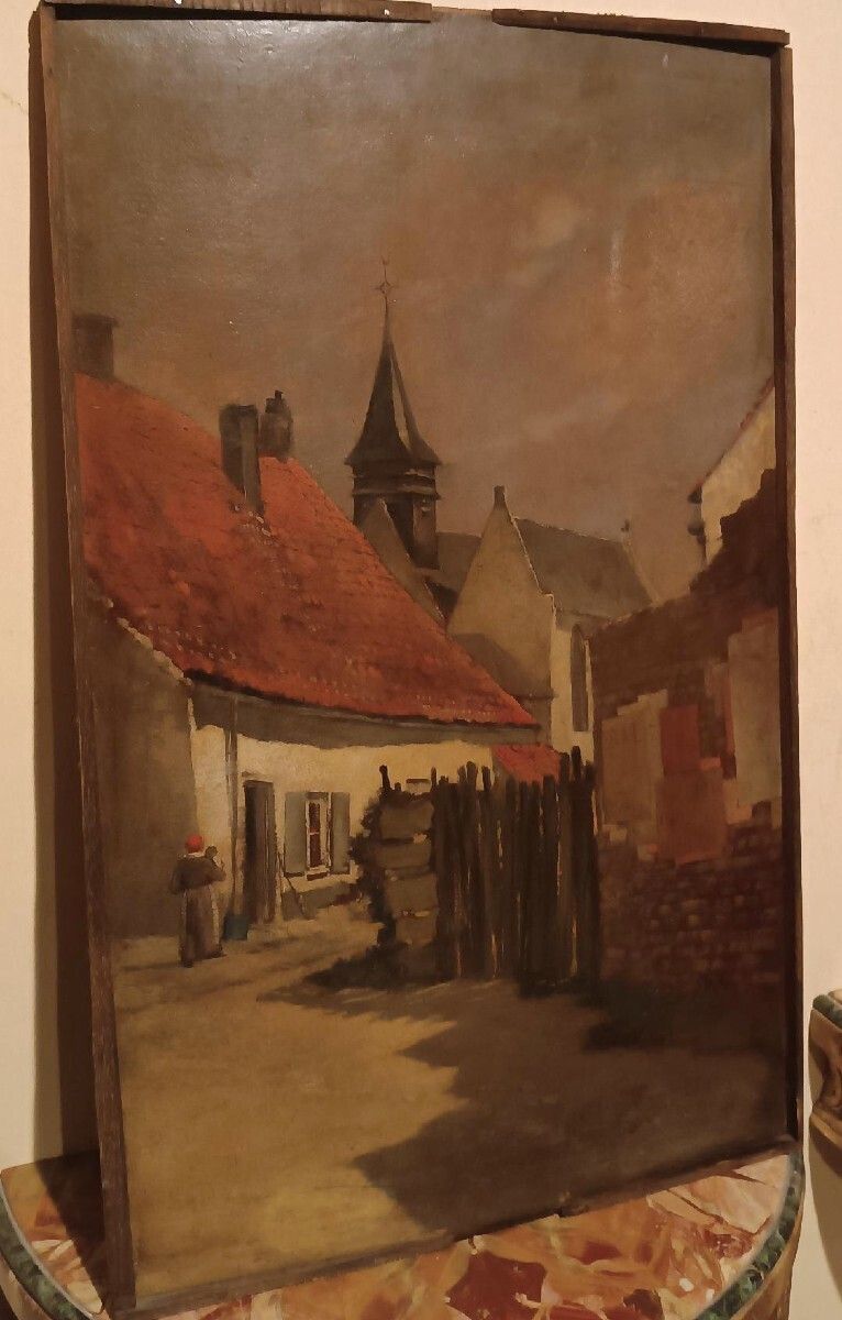19th Century Painting   Oil On Panel   European School photo for sale