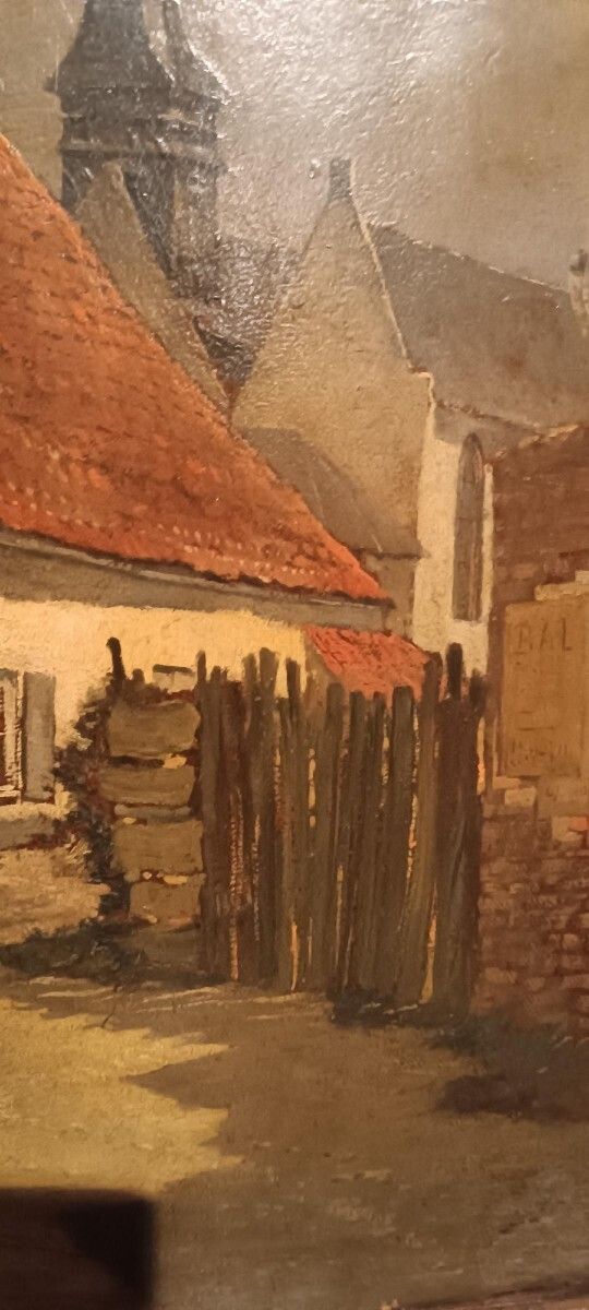 19th Century Painting   Oil On Panel   European School photo vinterior