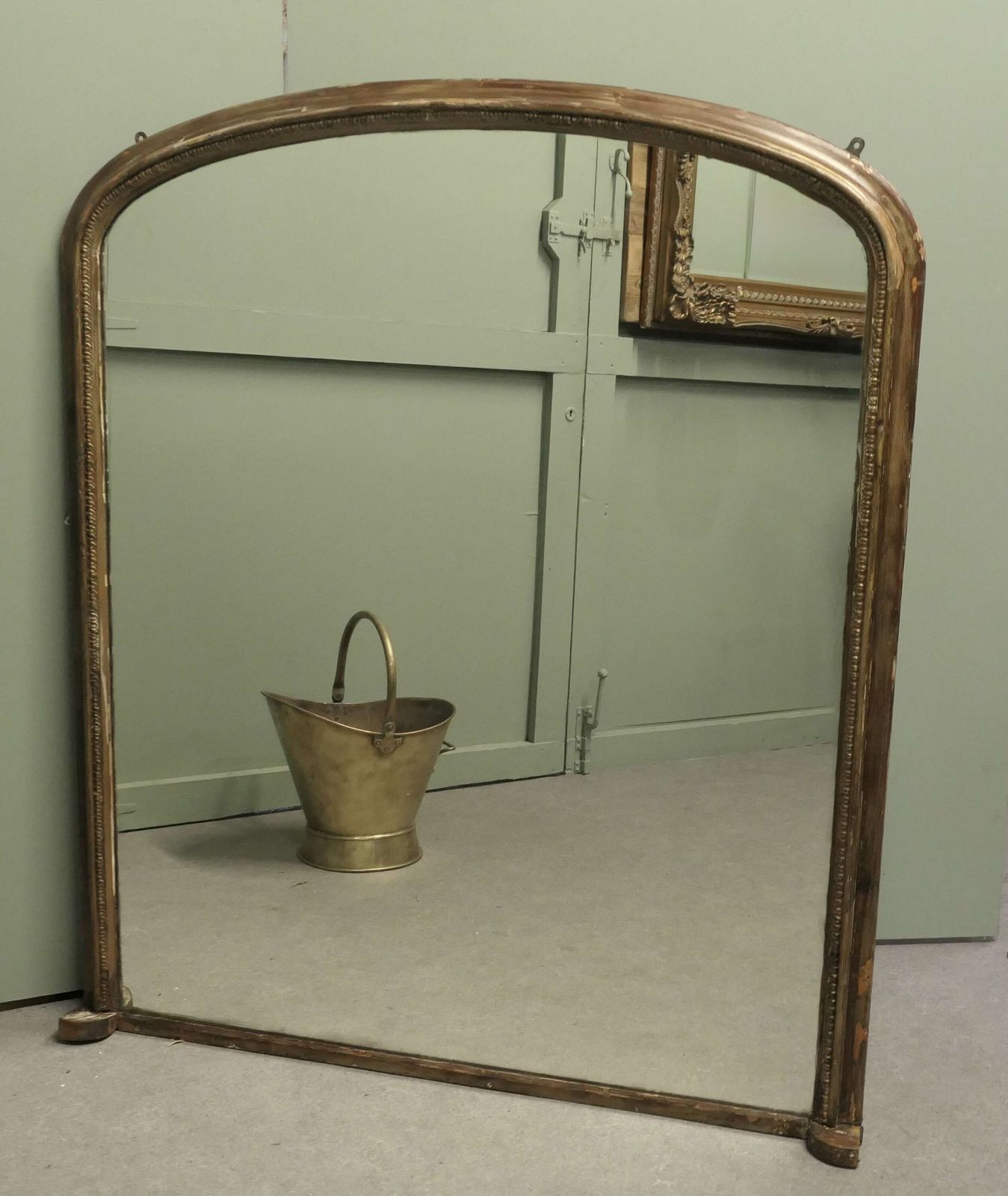 Very Large Victorian Overmantel Mirror photo for sale