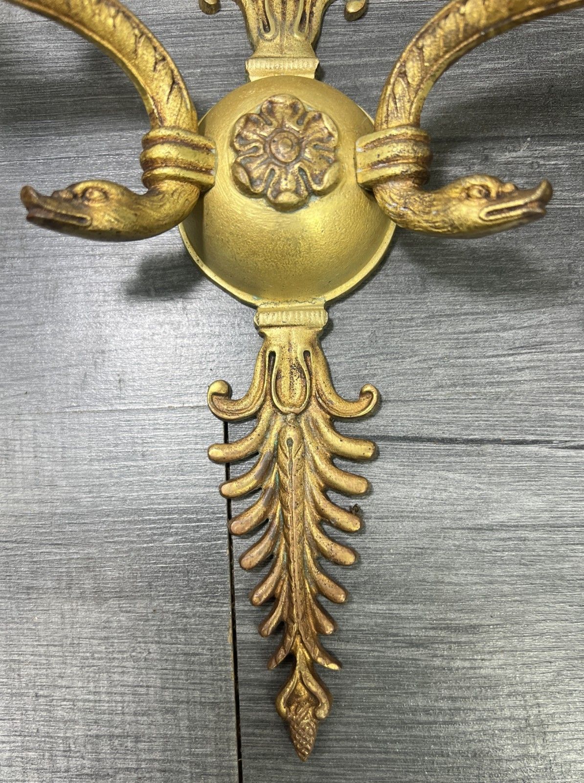 Lighting Pair Of Wall Sconces Vintage French Style Ornate Decorative Lighting Lot 4771 photo