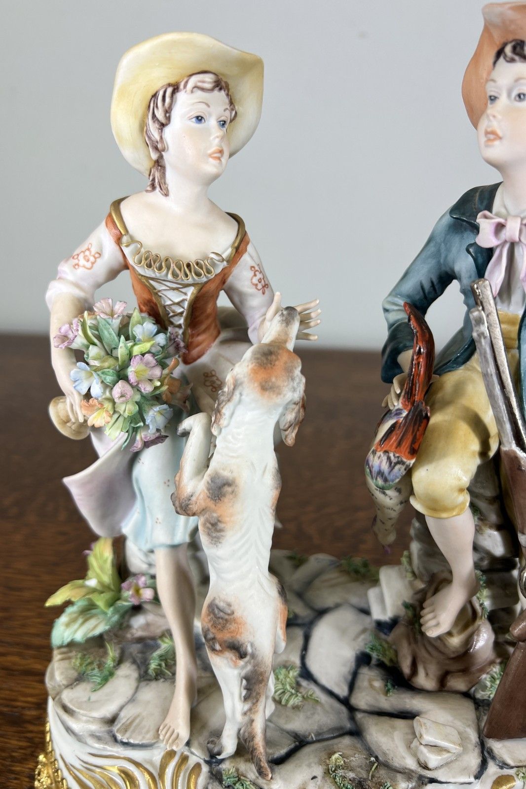 Figurines Vintage Style Italian Handmade Porcelain Capodimonte Lot 4761 photo Home Decor
