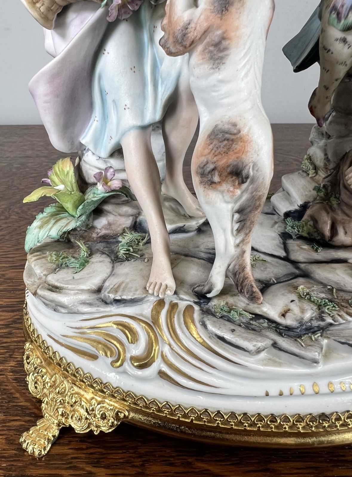 Figurines Vintage Style Italian Handmade Porcelain Capodimonte Lot 4761 photo vinterior