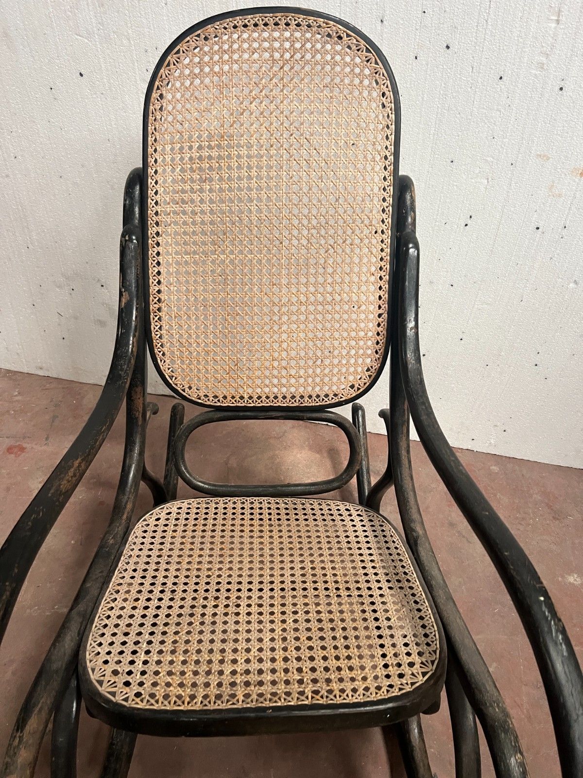 photo furniture Rocking Chair Curved Wooden Rocking Chair 20th Century