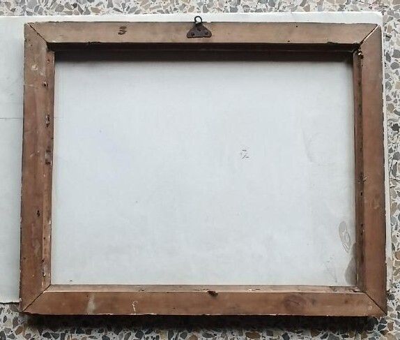 Antique Tuscan Lacquered And Gilded Frame From The 18th Century photo vinterior