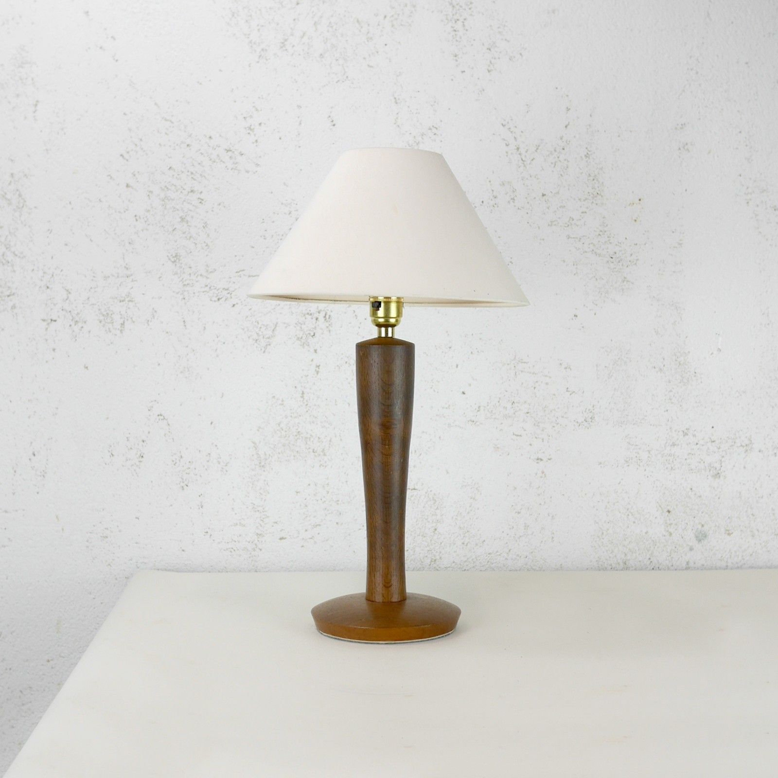 Art Deco Antique Vintage  Oak Wood Table Lamp Shade #102927