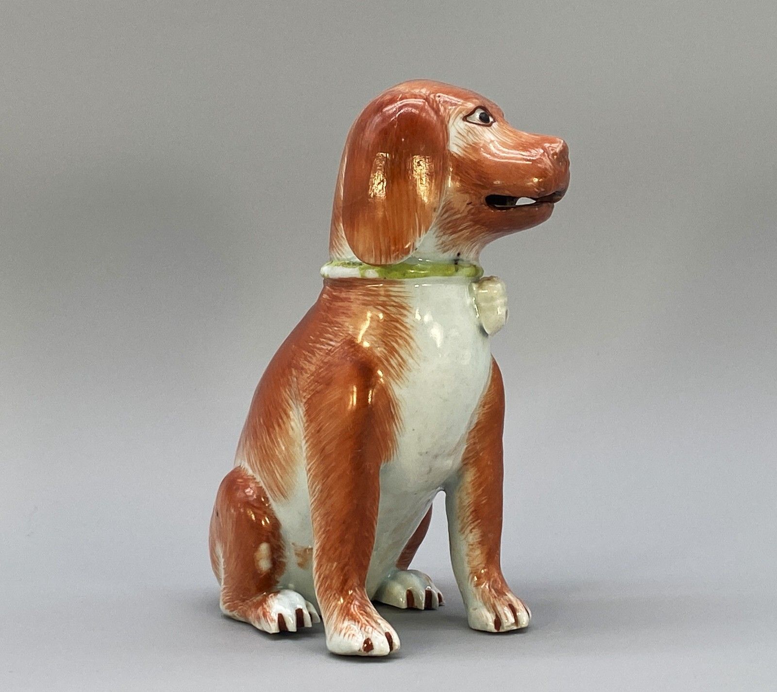 Exceptionally Rare 18thc Qianlong Period Chinese Porcelain Dog Statue Figurine photo Art