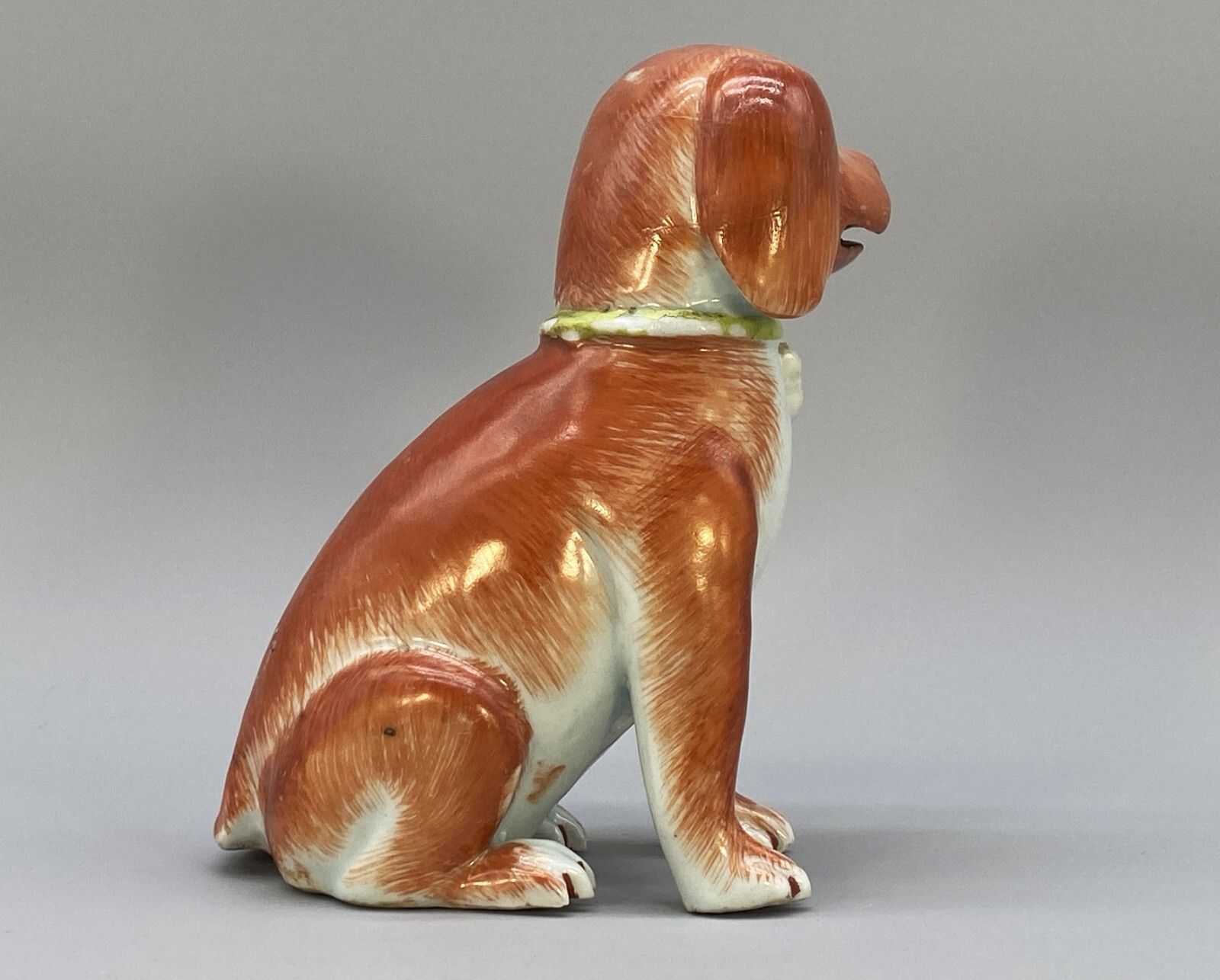 Exceptionally Rare 18thc Qianlong Period Chinese Porcelain Dog Statue Figurine photo 1050.0