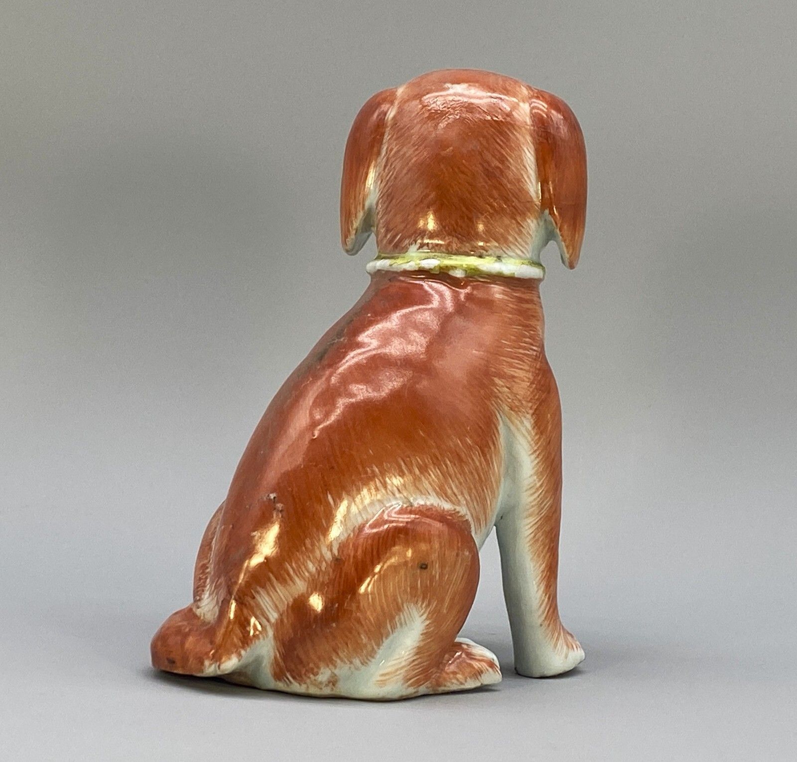 Exceptionally Rare 18thc Qianlong Period Chinese Porcelain Dog Statue Figurine photo vinterior